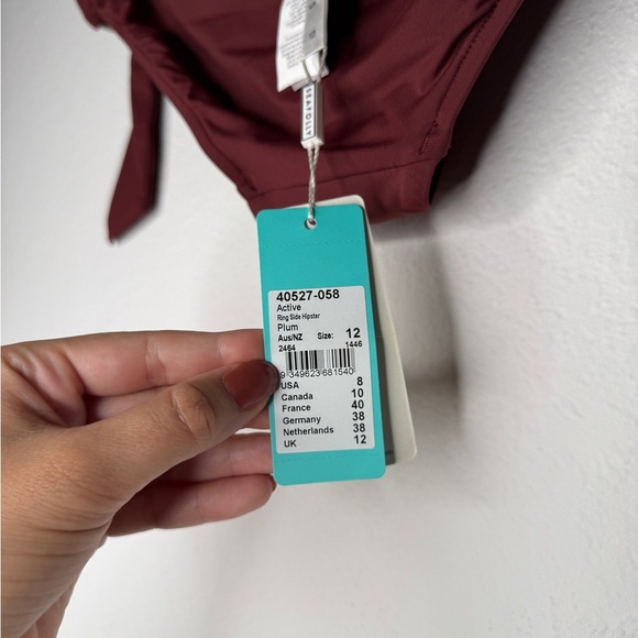 Seafolly Ring Side Hipster Plum Size 8 New with Tags - Picture 7 of 7